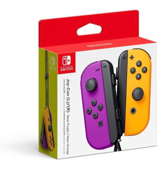 Nintendo Neon Purple/ Neon Orange Joy-Con (L-R) - Switch.